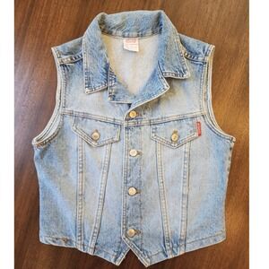🔥VTG Bongo Denim Vest Light Wash 80s Cropped Jean Jacket. Y2K BOHO  STREETWEAR